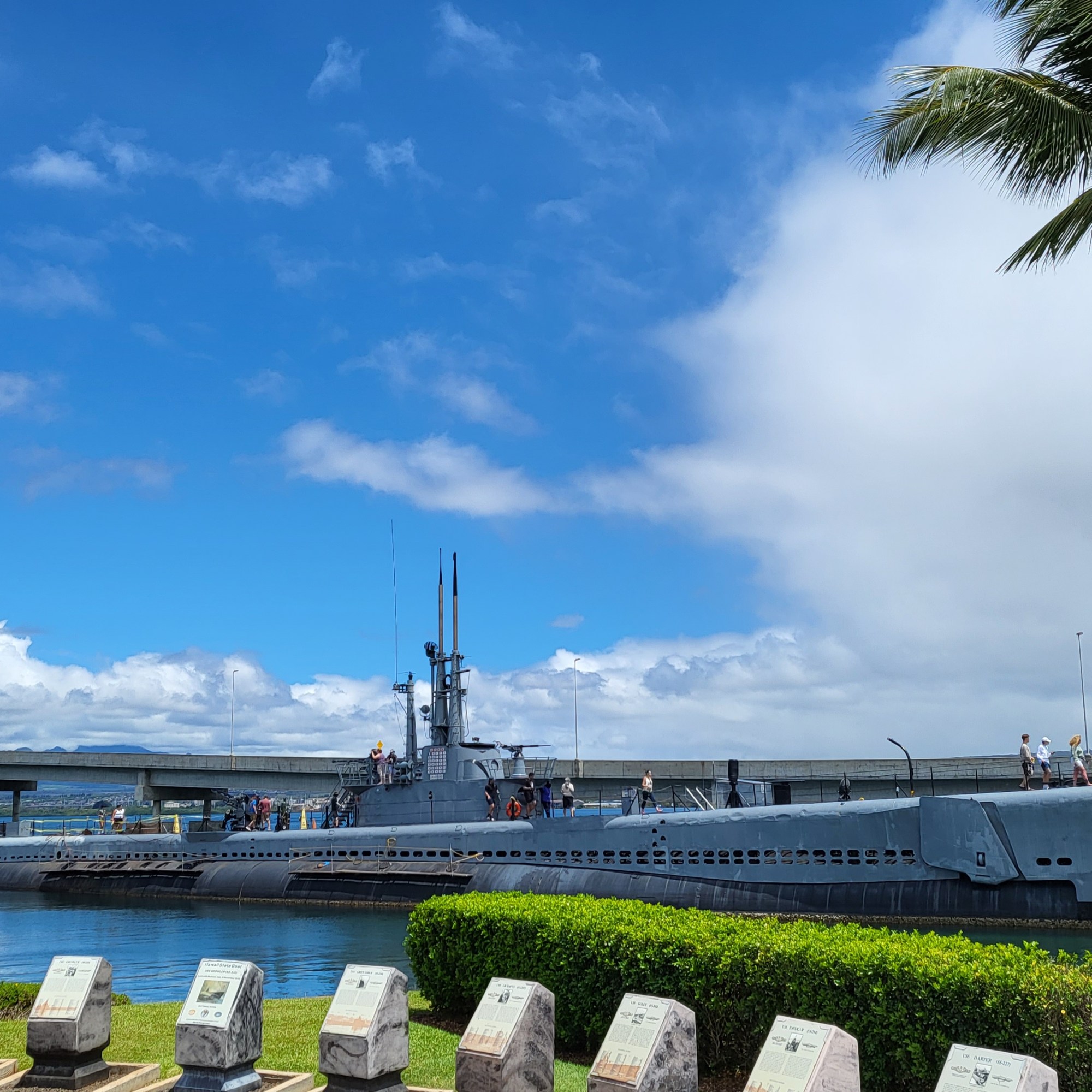 View from the Pearl Harbor National Memorial walkway.